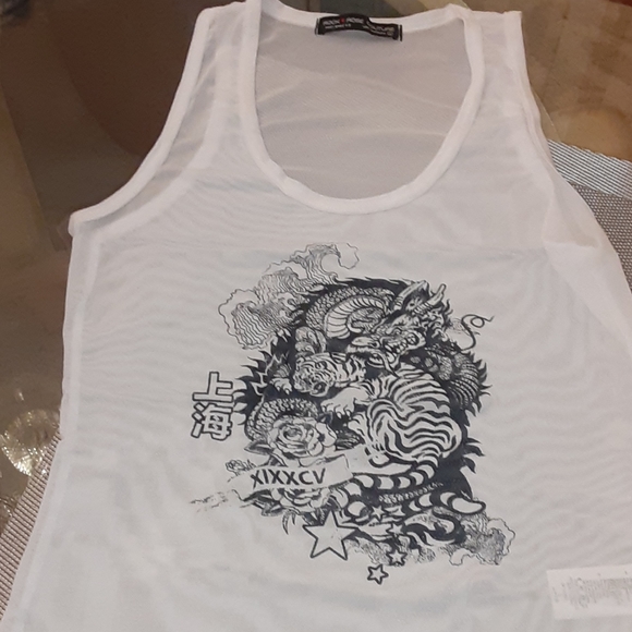 Graphic Mesh Bodysuit - Picture 7 of 13